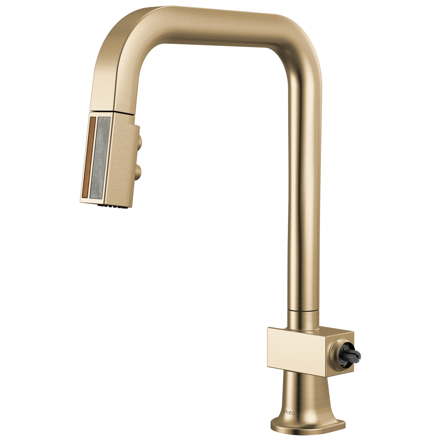 Brizo 63023LF-LHP Frank Lloyd Wright Pull-Down Kitchen Faucet with Square Spout - Less Handle