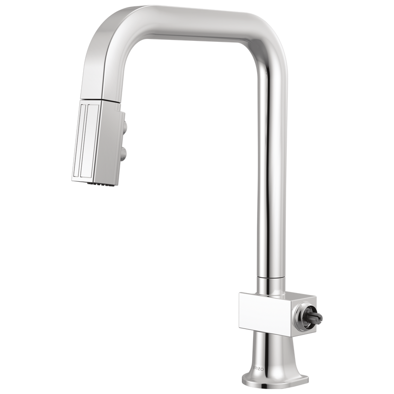 Brizo 63023LF-LHP Frank Lloyd Wright Pull-Down Kitchen Faucet with Square Spout - Less Handle
