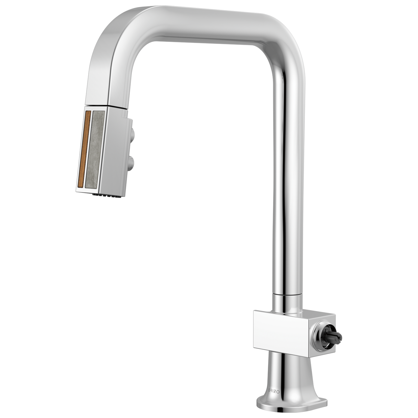 Brizo 63023LF-LHP Frank Lloyd Wright Pull-Down Kitchen Faucet with Square Spout - Less Handle