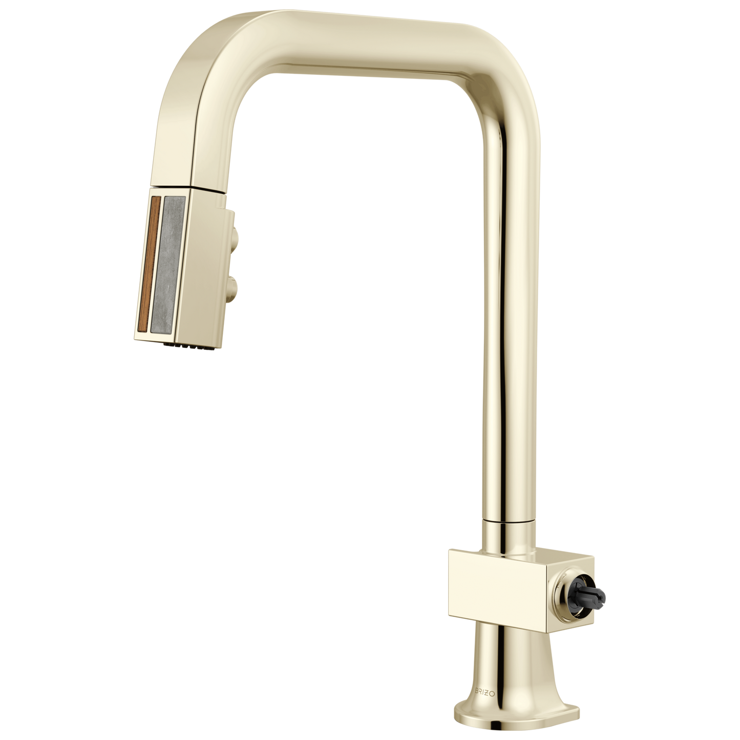 Brizo 63023LF-LHP Frank Lloyd Wright Pull-Down Kitchen Faucet with Square Spout - Less Handle