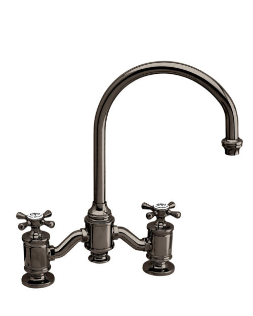 Waterstone 6350 Hampton Bridge Faucet - Cross Handles