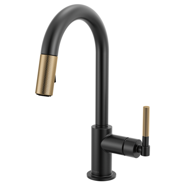 Brizo 63943LF Litze Pull-Down Prep Faucet With Arc Spout - Knurled Handle - Parent