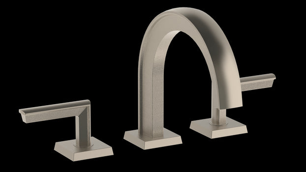 Watermark 64-2-BR4 Brut Deck Mounted 3 Hole Lavatory Set - Parent