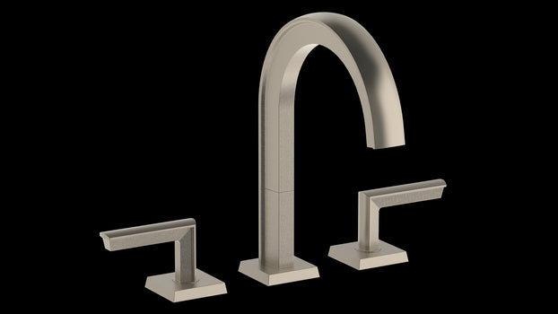 Watermark 64-2X-BR4 Brut Deck Mounted 3 Hole Extended Lavatory Set - Parent