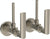 Watermark 64-MAS1-BR4 Brut Lavatory Angle Stop Kit -1/2" Compression X 3/8" Od Compression - Parent