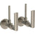 Watermark 64-MAS1-BR4 Brut Lavatory Angle Stop Kit -1/2" Compression X 3/8" Od Compression