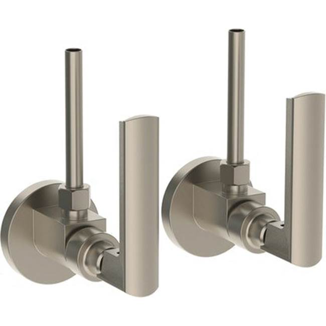 Watermark 64-MAS2-BR4 Brut Lavatory Angle Stop Kit -1/2" IPS X 3/8" Od Compression