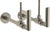 Watermark 64-MAS3-BR4 Brut Lavatory Angle Stop Kit -1/2" Sweat X 3/8" Od Compression - Parent