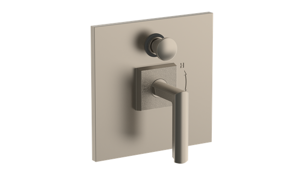Watermark 64-P90-BR4 Brut Wall Mounted Pressure Balance Shower Trim With Diverter 7"