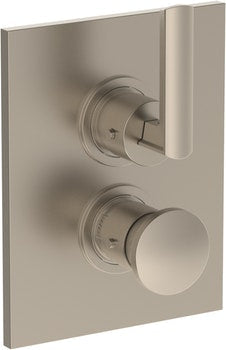 Watermark 64-T20-BR4 Brut Wall Mounted Thermostatic Shower Trim With Built-In Control 6-1/4" X 8" - Parent