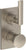Watermark 64-T25-BR4 Brut Wall Mounted Thermostatic Shower Trim With Built-In Control 3-1/2" X 6-1/4"
