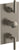 Watermark 64-T30-BR4 Brut Wall Mounted Thermostatic Shower Trim With 2 Built-In Controls 6-1/4" X 12"