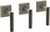 Watermark 64-WTR3-BR4 Brut Wall Mounted 3-Valve Shower Trim
