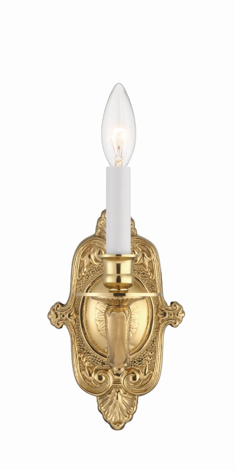 Crystorama 641-PB Crystorama 1 Light Cast Wall Mount - Polished Brass