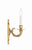 Crystorama 641-PB Crystorama 1 Light Cast Wall Mount - Polished Brass