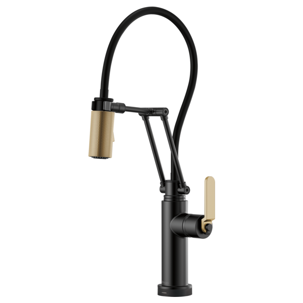 Brizo 64244LF Litze Smarttouch Articulating Kitchen Faucet With Industrial Handle - Parent