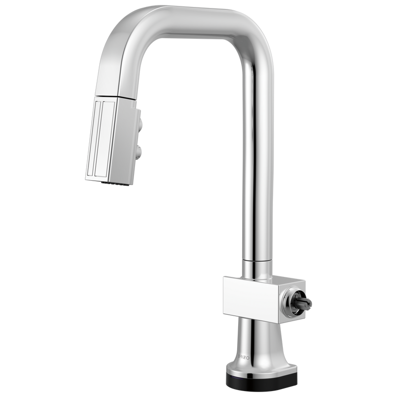 Brizo 64923LF-LHP Frank Lloyd Wright SmartTouch Pull-Down Prep Faucet with Square Spout - Less Handle