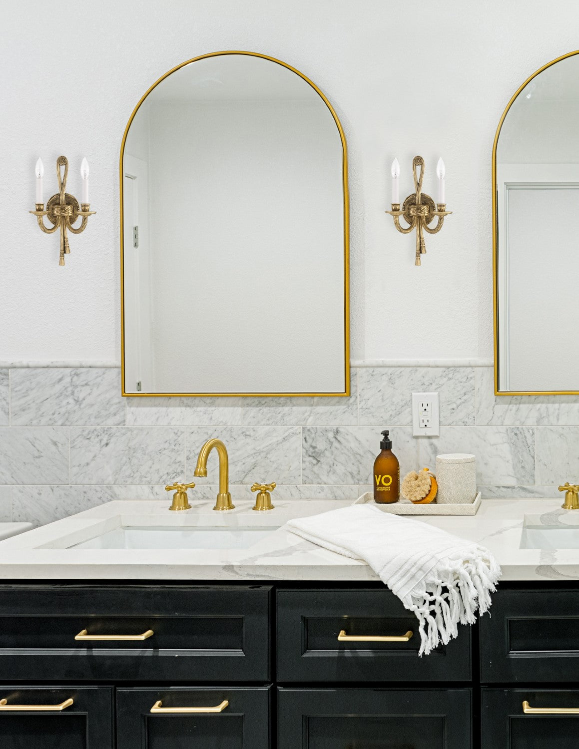 Crystorama 650-OB Crystorama 2 Light Cast Wall Mount - Olde Brass