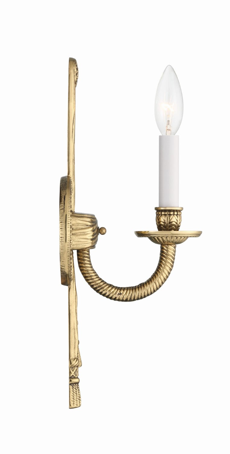 Crystorama 651-OB Crystorama 1 Light Cast Wall Mount - Olde Brass