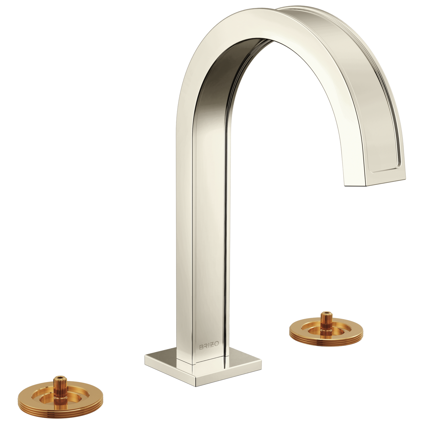 Brizo 65399LF-LHP Frank Lloyd Wright Widespread Lavatory Faucet with Arc Spout - Less Handles