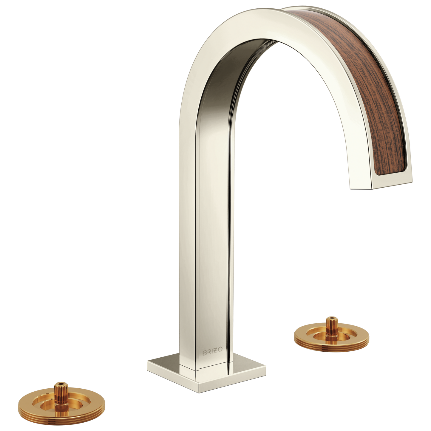 Brizo 65399LF-LHP Frank Lloyd Wright Widespread Lavatory Faucet with Arc Spout - Less Handles