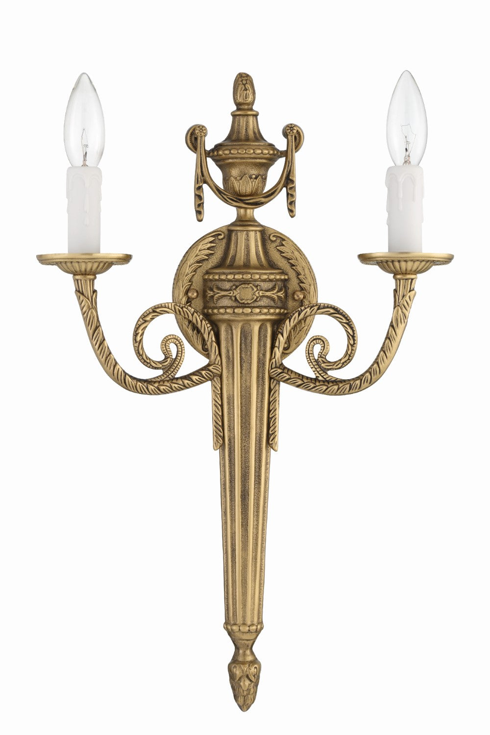 Crystorama 662-MB Crystorama 2 Light Cast Wall Mount - Matte Brass