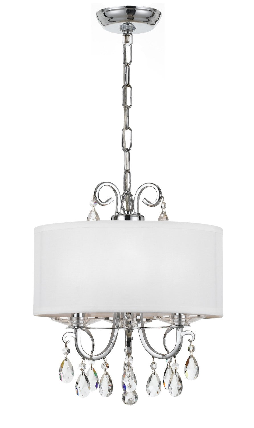 Crystorama 6623-CL-MWP Othello 3 Light Clear Crystal Mini Chandelier - Parent
