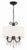 Crystorama 6623-CL-MWP Othello 3 Light Clear Crystal Mini Chandelier