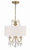 Crystorama 6623-CL-MWP Othello 3 Light Clear Crystal Mini Chandelier