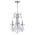 Crystorama 6823-CH-CL-MWP Othello 3 Light Clear Crystal Mini Chandelier - Polished Chrome