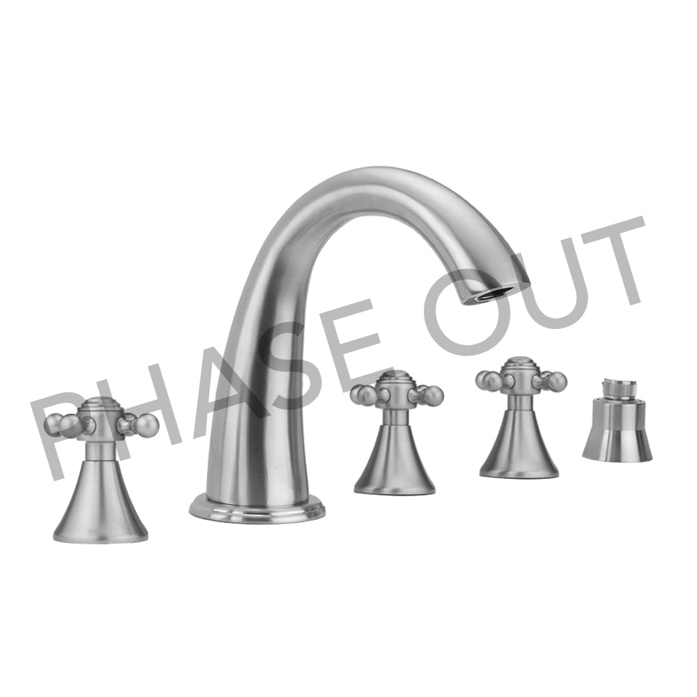 Jaclo 6960-T677-S-TRIM Cranford Roman Tub Set With Ball Cross Handles Mount - Parent