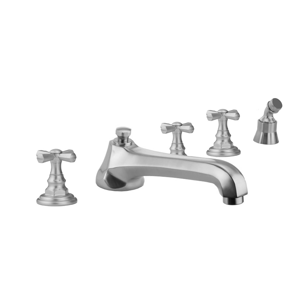 Jaclo 6970-T676-A-TRIM Westfield Roman Tub Set With Low Spout And Hex Cross Handles Mount - Parent
