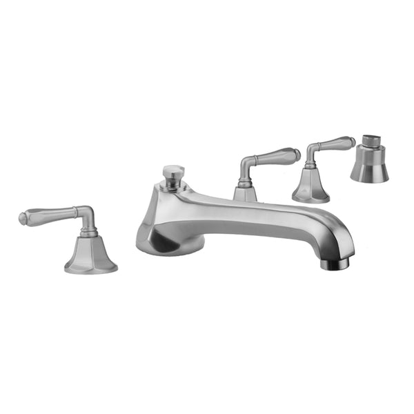 Jaclo 6970-T684-S-TRIM Astor Roman Tub Set With Low Spout And Smooth Lever Handles Mount