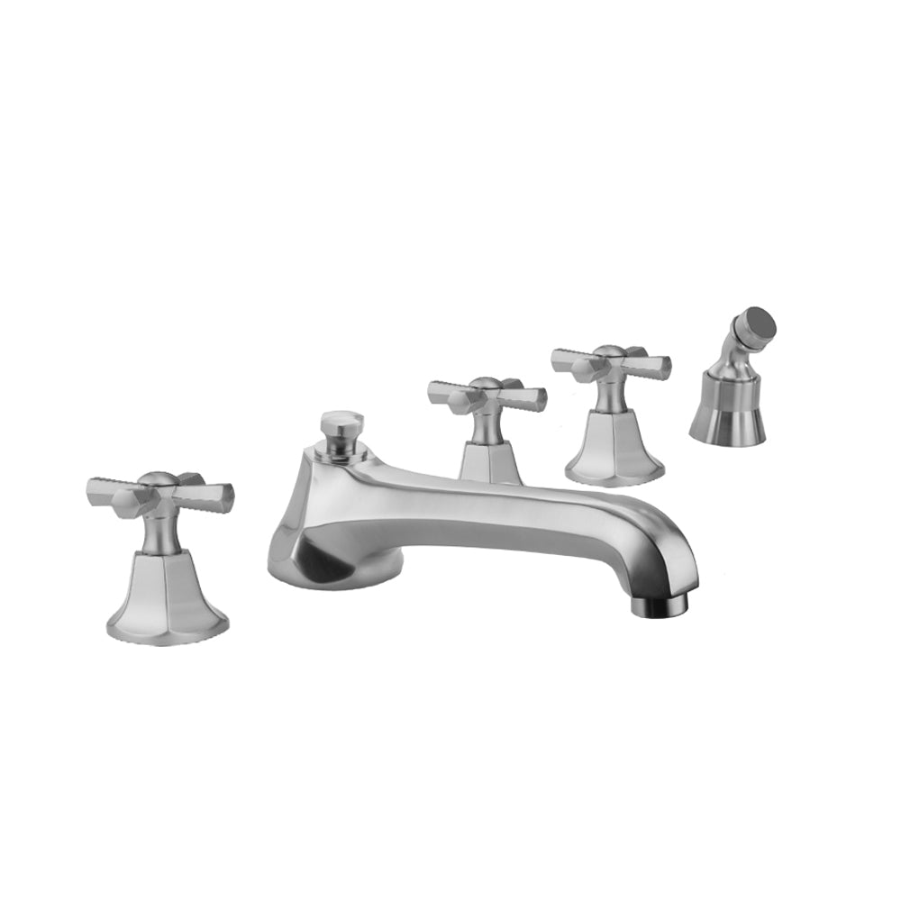 Jaclo 6970-T686-A-TRIM Astor Roman Tub Set With Low Spout And Hex Cross Handles Mount - Parent