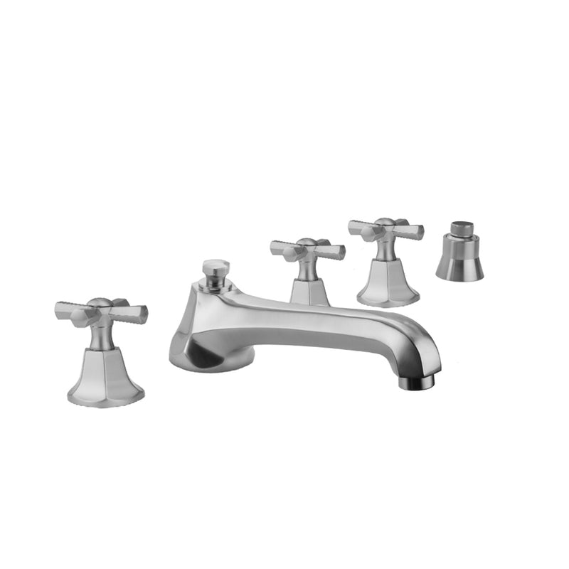 Jaclo 6970-T686-S-TRIM Astor Roman Tub Set With Low Spout And Hex Cross Handles Mount - Parent