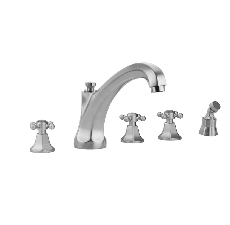 Jaclo 6972-T688-A-TRIM Astor Roman Tub Set With High Spout And Ball Cross Handles Mount - Parent