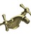 Rubinet 6AFMC Single Hole Dual Handle Bidet Fitting (Less Drain) - Parent