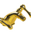 Rubinet 6AFML Single Hole Dual Handle Bidet Fitting (Less Drain)