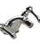 Rubinet 6AFML Single Hole Dual Handle Bidet Fitting (Less Drain)