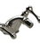 Rubinet 6AFML Single Hole Dual Handle Bidet Fitting (Less Drain)