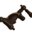 Rubinet 6ARML Single Hole Dual Handle Bidet Fitting (Less Drain)