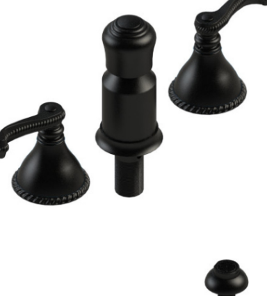 Rubinet 6CETL Bidet Fitting With Spray, Diverter, With Vacuum Breaker (Less Drain)