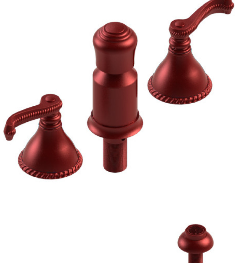 Rubinet 6CETL Bidet Fitting With Spray, Diverter, With Vacuum Breaker (Less Drain)