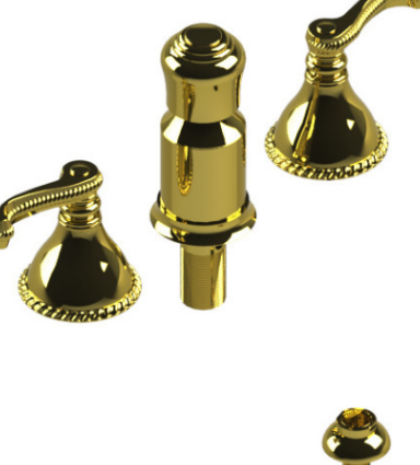 Rubinet 6CETL Bidet Fitting With Spray, Diverter, With Vacuum Breaker (Less Drain)