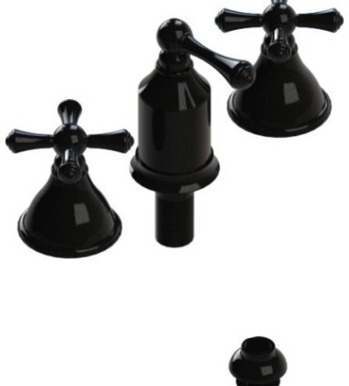 Rubinet 6CFMC Bidet Fitting With Spray, Diverter, With Vacuum Breaker (Less Drain)