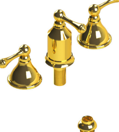 Rubinet 6CFML Bidet Fitting With Spray, Diverter, With Vacuum Breaker (Less Drain)
