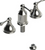 Rubinet 6CFML Bidet Fitting With Spray, Diverter, With Vacuum Breaker (Less Drain)