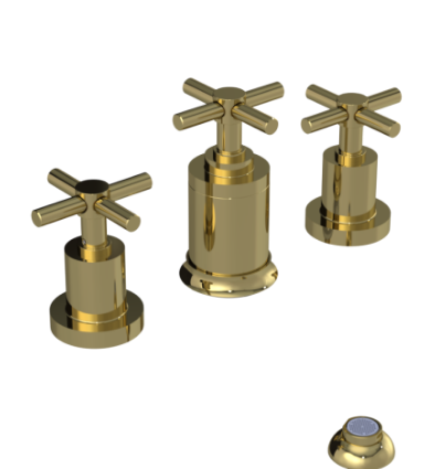 Rubinet 6CGNC Bidet Fitting With Spray, Diverter, With Vacuum Breaker (Less Drain)