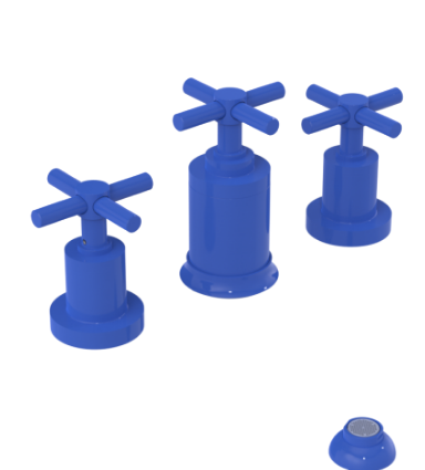 Rubinet 6CGNC Bidet Fitting With Spray, Diverter, With Vacuum Breaker (Less Drain)