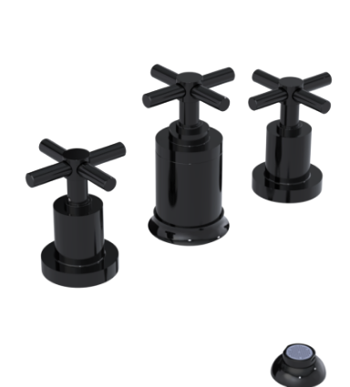 Rubinet 6CGNC Bidet Fitting With Spray, Diverter, With Vacuum Breaker (Less Drain)